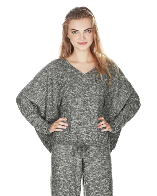 Women's Supersoft Hacci Lounge Pull Over Loose Fit Top sold by Charming Charlie