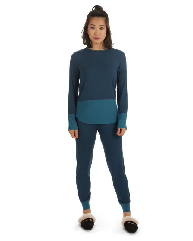 2 Piece Women's Two Tone Blue and Gray Pajama Set sold by Charming Charlie