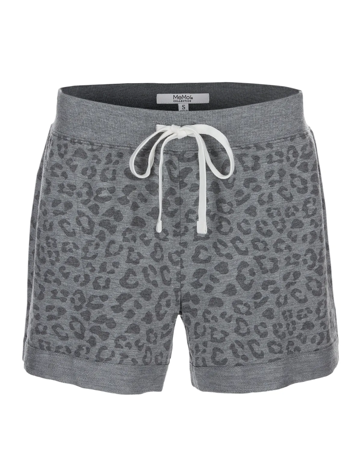 Women's Leopard Print Heathered Terry Lounge Shorts sold by Charming Charlie