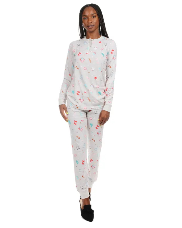 Women's Holiday Getaway Two-Piece PJ Set in a Bag sold by Charming Charlie