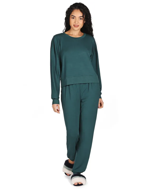Women's Pleated Jogger Pants and Long Sleeve Shirt Set sold by Charming Charlie