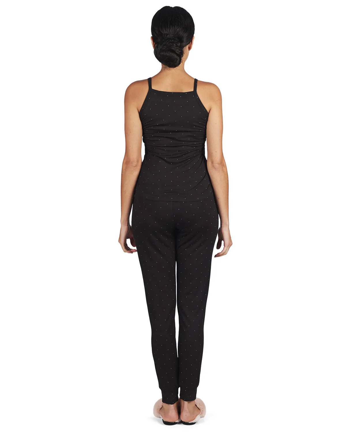 Women's Allover Polka Dot Soft Bamboo Blend Tank Top sold by Charming Charlie product image thumbnail 3