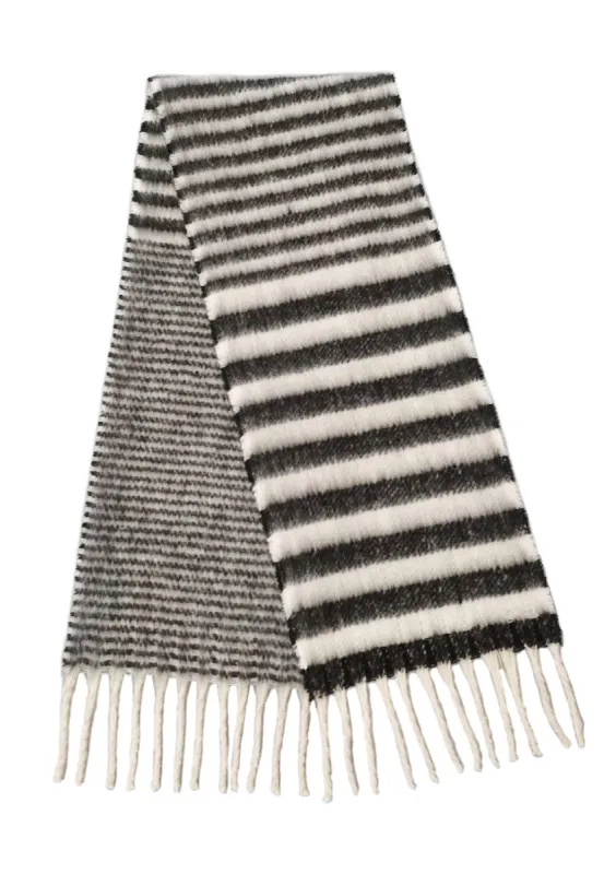 Stripe Cozy Scarf With Fringe sold by Charming Charlie