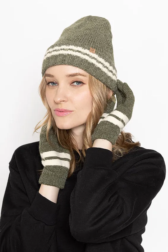 Stripe Knit Touch Gloves sold by Charming Charlie product image thumbnail 5