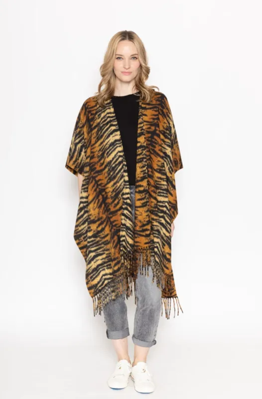 Tiger Print Kimono sold by Charming Charlie