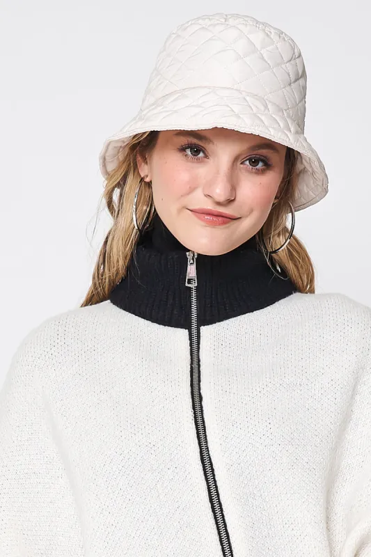 Quilted Padding Bucket Hat sold by Charming Charlie