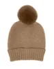Solid Knit Beanie With Faux Fur Pom sold by Charming Charlie