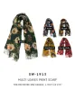 Multi Leaves Print Scarf sold by Charming Charlie