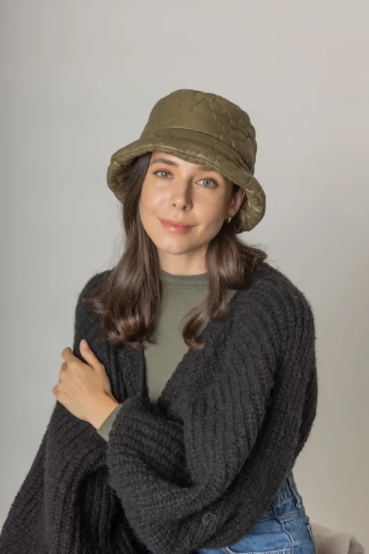 Flower Padded Bucket Hat sold by Charming Charlie