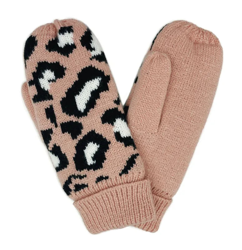 Leopard Mittens With Fleece Lining sold by Charming Charlie
