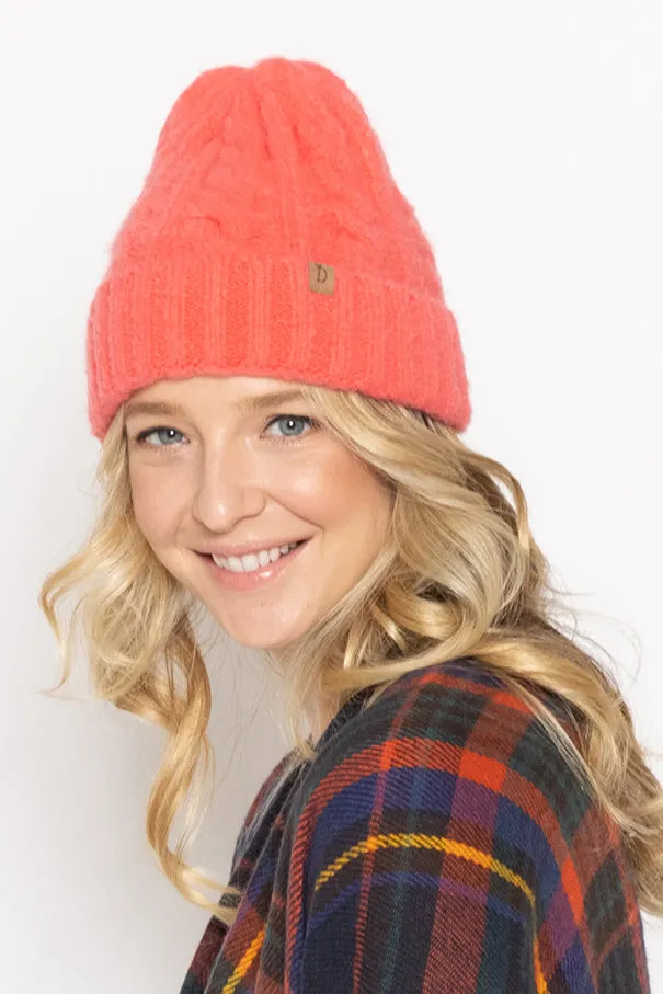 Cable Knit Cuff Beanie sold by Charming Charlie product image thumbnail 4