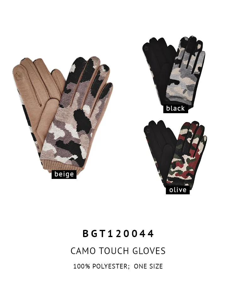 Camo Touch Gloves sold by Charming Charlie product image thumbnail 4