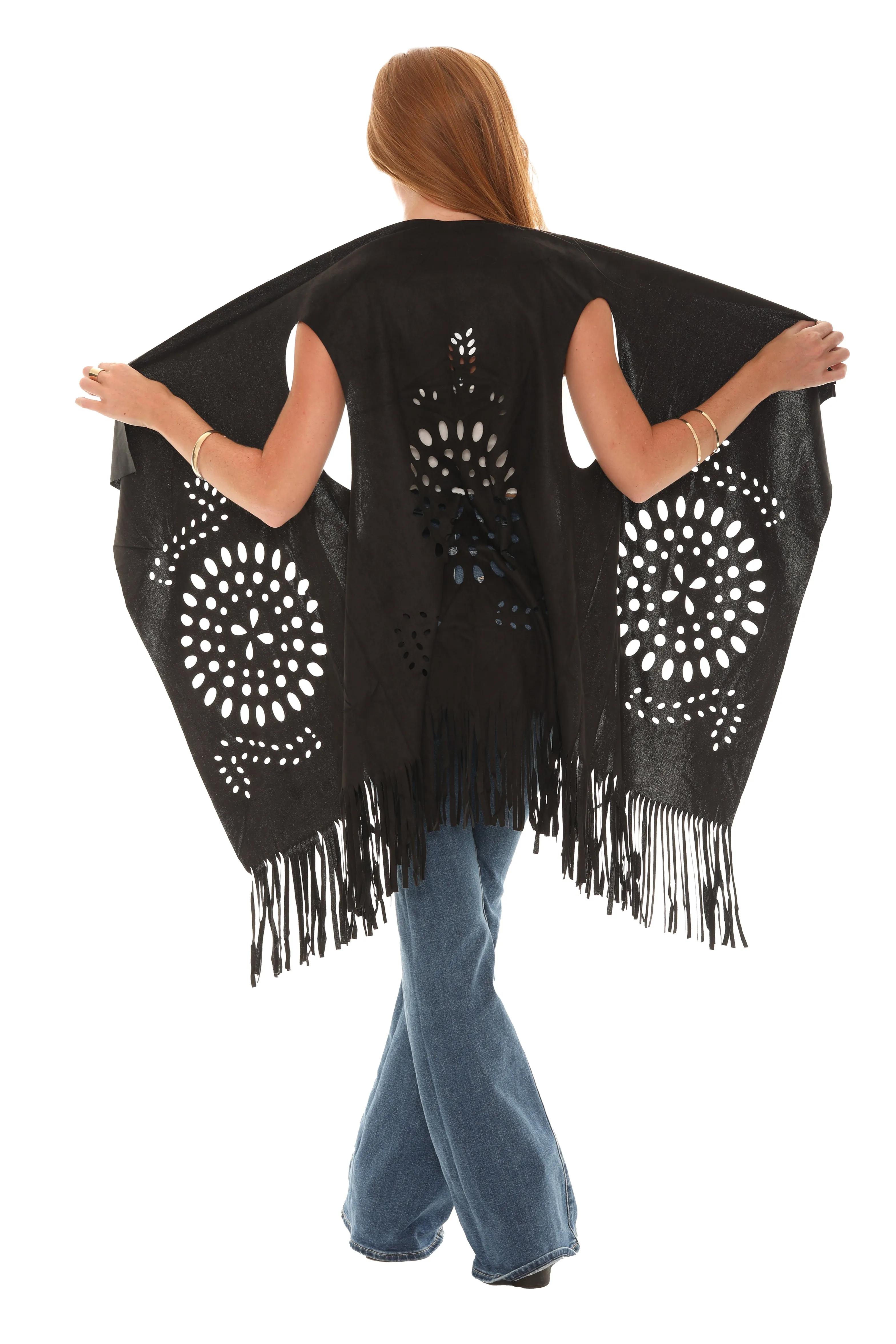 Sleevless Fringe Cardigan Pullover sold by Charming Charlie product image thumbnail 3