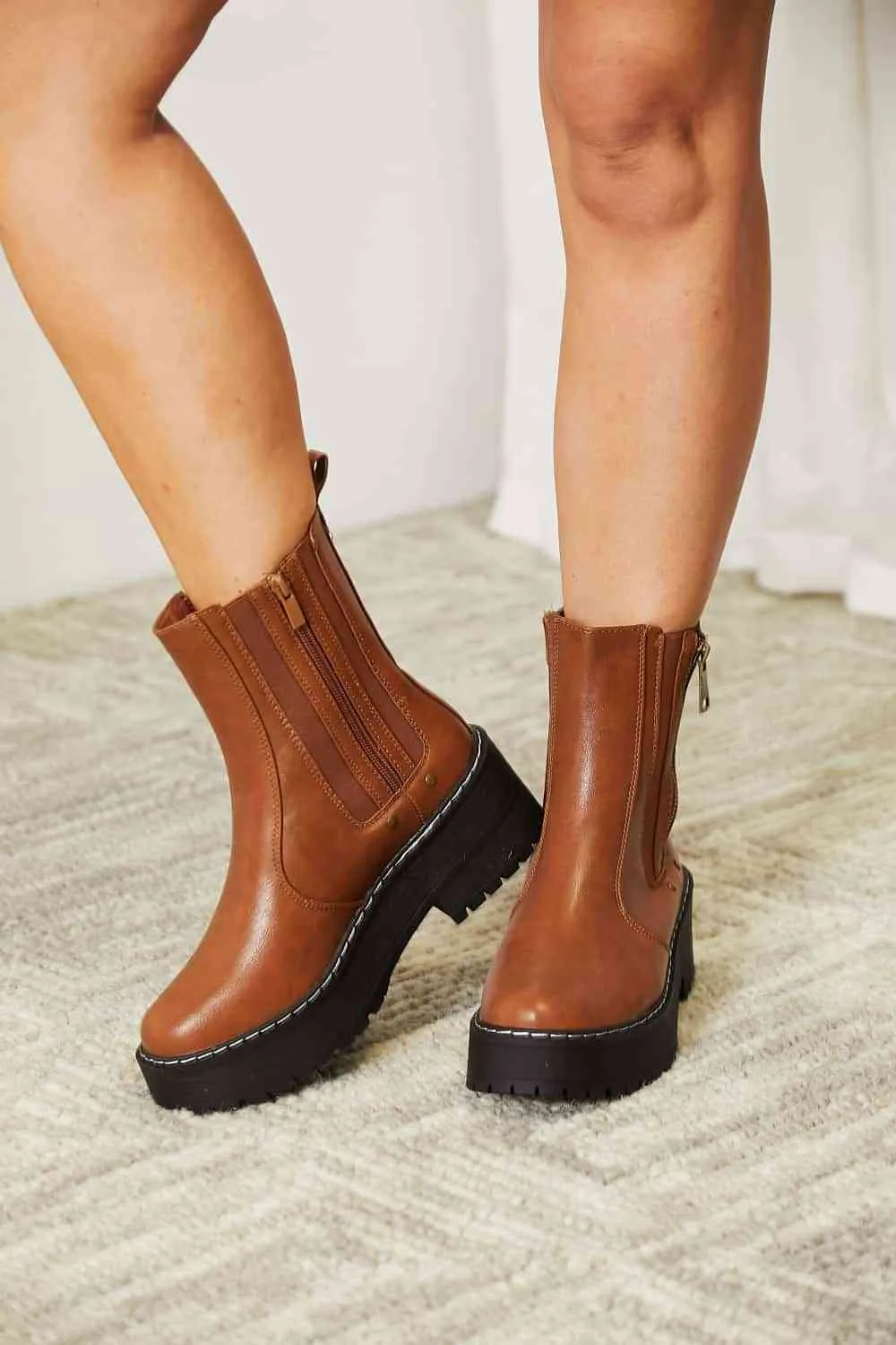 Forever Link Side Zip Platform Boots sold by Charming Charlie product image thumbnail 4