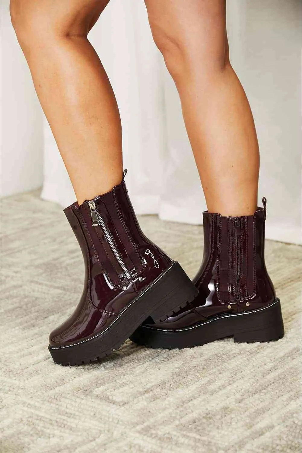 Forever Link Side Zip Platform Boots sold by Charming Charlie product image thumbnail 2