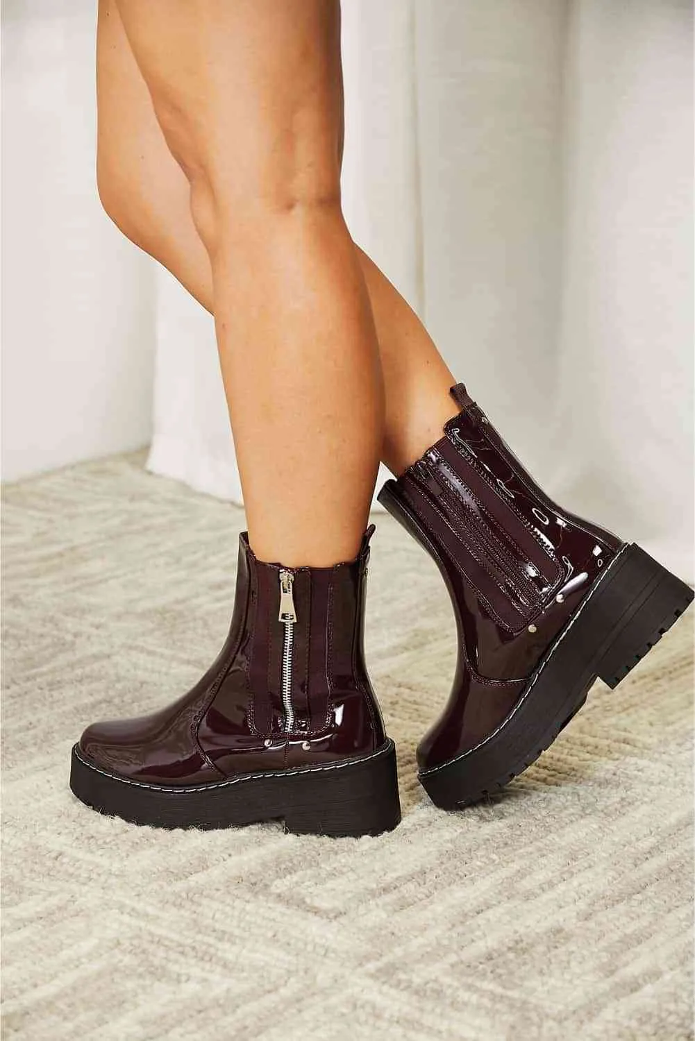 Forever Link Side Zip Platform Boots sold by Charming Charlie product image thumbnail 3