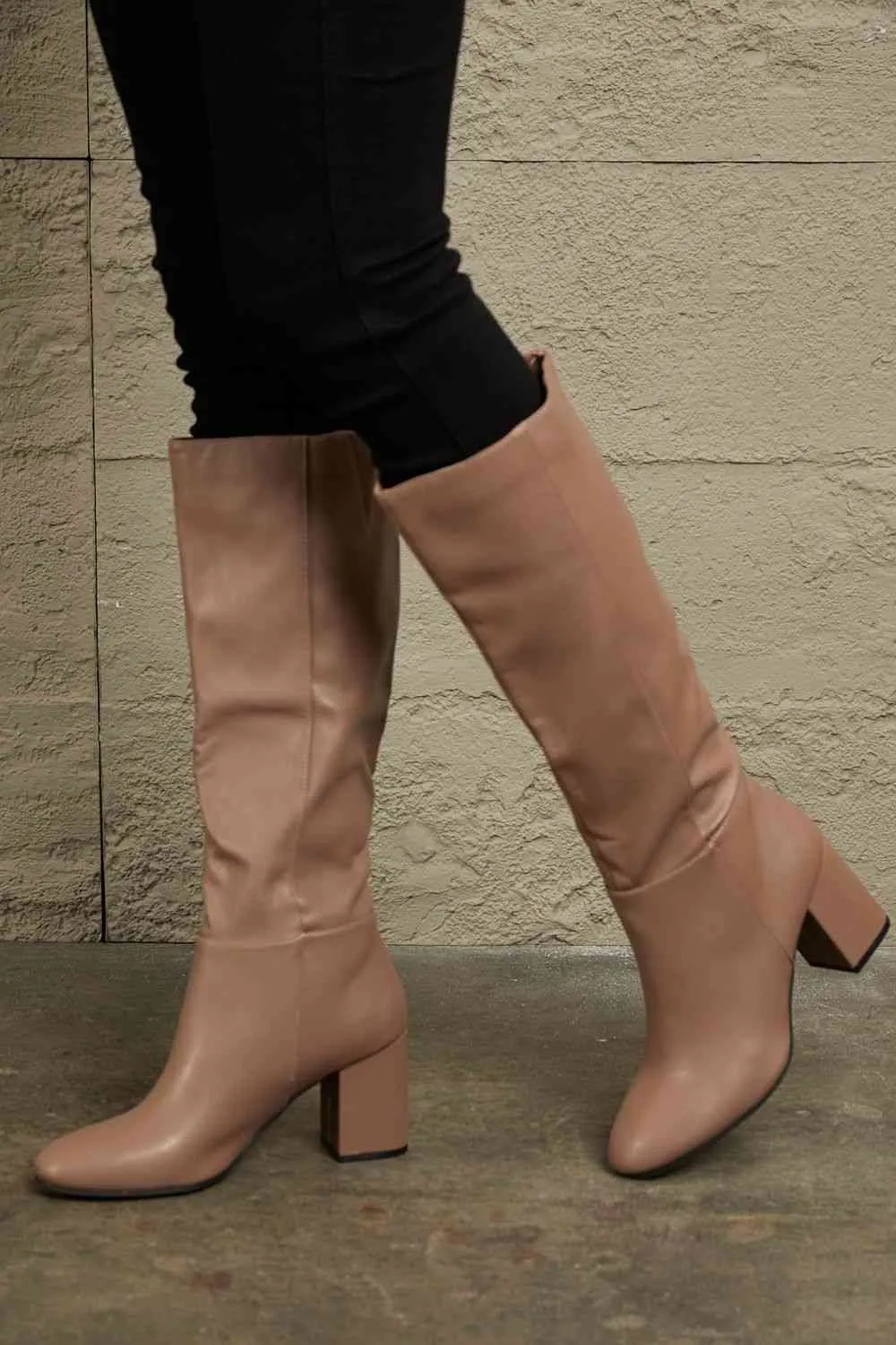 East Lion Corp Block Heel Knee High Boots sold by Charming Charlie product image thumbnail 4