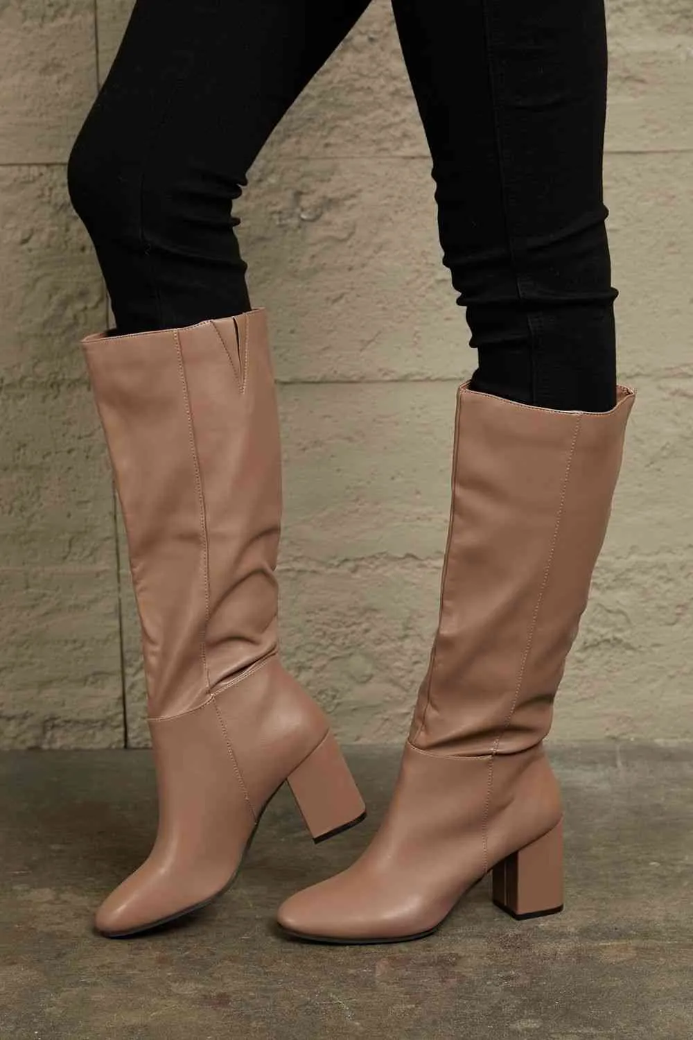 East Lion Corp Block Heel Knee High Boots sold by Charming Charlie product image thumbnail 5
