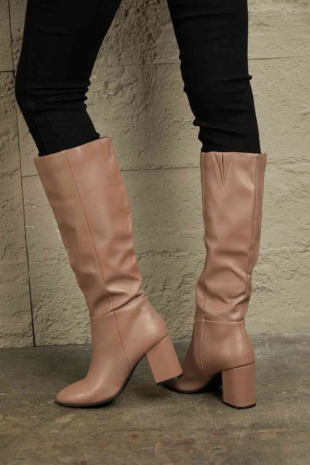 East Lion Corp Block Heel Knee High Boots sold by Charming Charlie product image thumbnail 2
