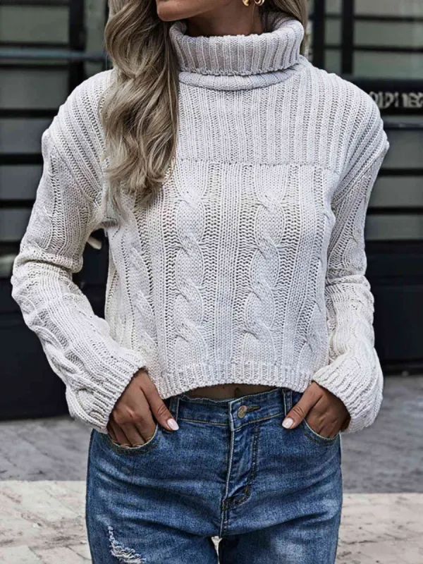 Cable-Knit Turtleneck Sweater sold by Charming Charlie