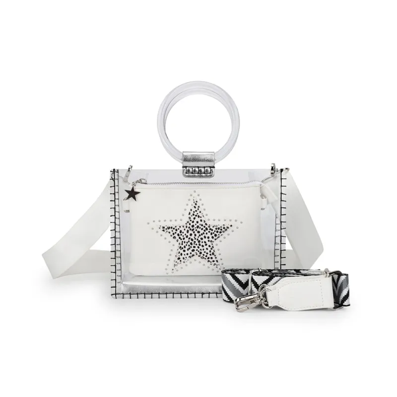 MINI MOLLY - WHITE CHEETAH sold by Charming Charlie