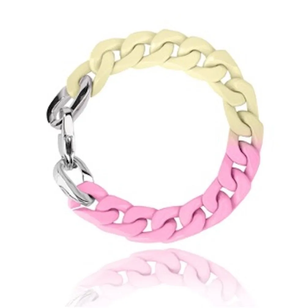 DOUBLE DIP BRACELET PINK/LEMON sold by Charming Charlie