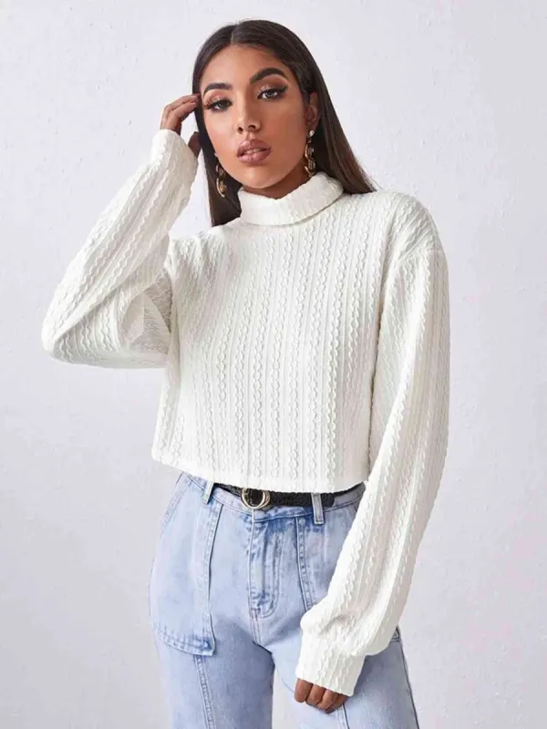 Turtleneck Long Sleeve Top sold by Charming Charlie