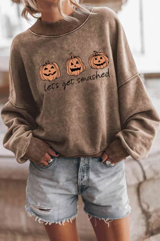 LET'S GET SMASHED Graphic Sweatshirt sold by Charming Charlie