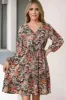 Printed V-Neck Mini Dress sold by Charming Charlie