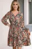 Printed V-Neck Mini Dress sold by Charming Charlie