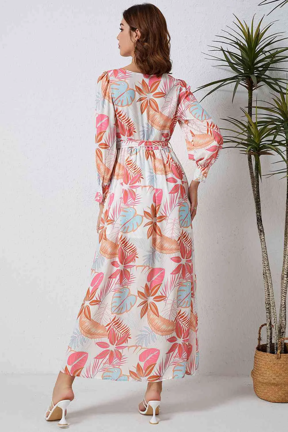 Printed Tie Waist Maxi Dress sold by Charming Charlie product image thumbnail 2