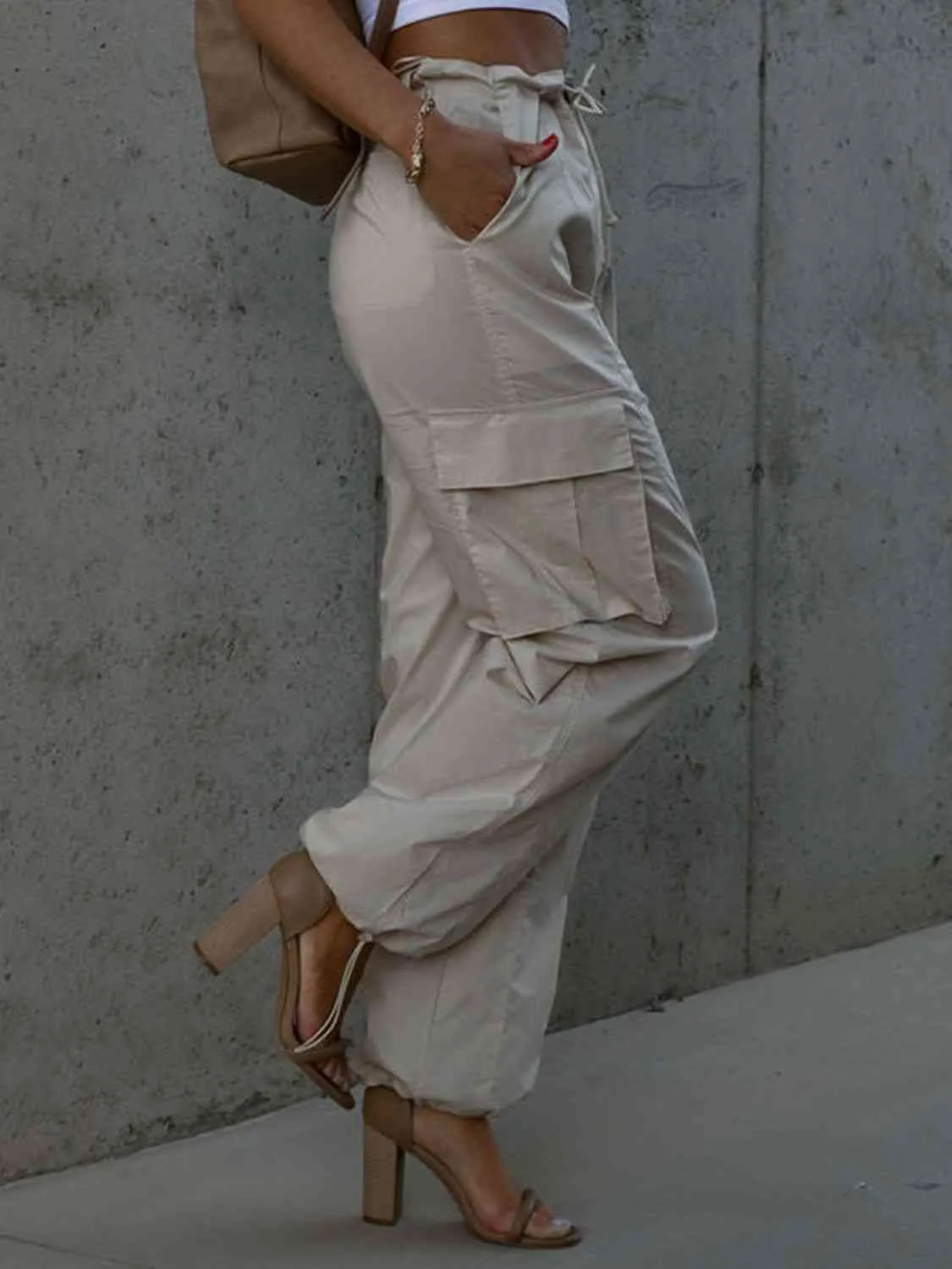 Drawstring Pants with Pockets sold by Charming Charlie product image thumbnail 3