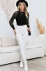 Round Neck Semi-Sheer Sleeve Blouse sold by Charming Charlie