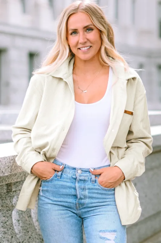 Collared Neck Button Down Jacket sold by Charming Charlie