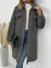 Collared Neck Drop Shoulder Coat sold by Charming Charlie