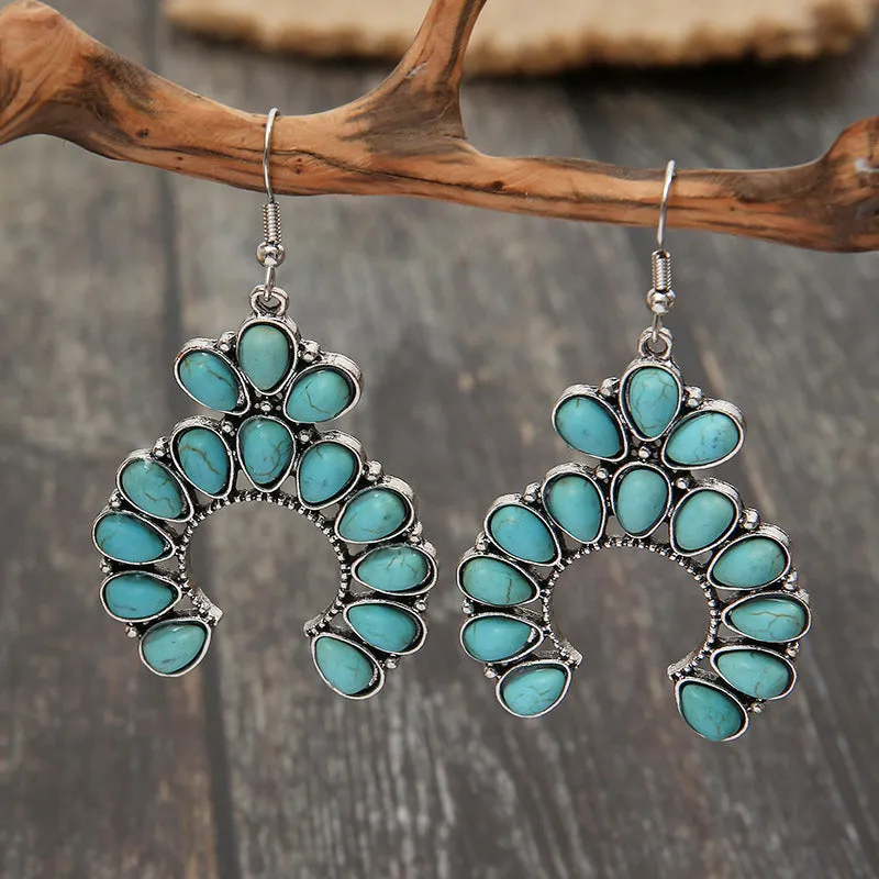 Artificial Turquoise Drop Earrings sold by Charming Charlie product image thumbnail 4