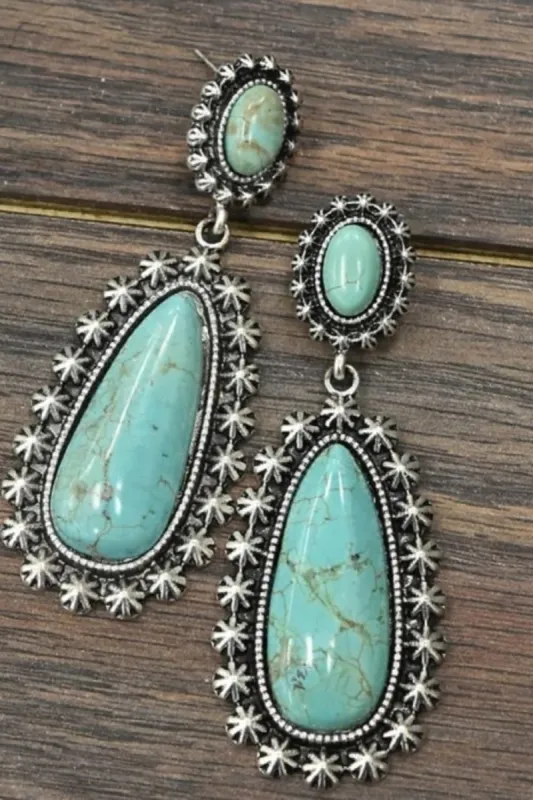 Artificial Turquoise Earrings sold by Charming Charlie