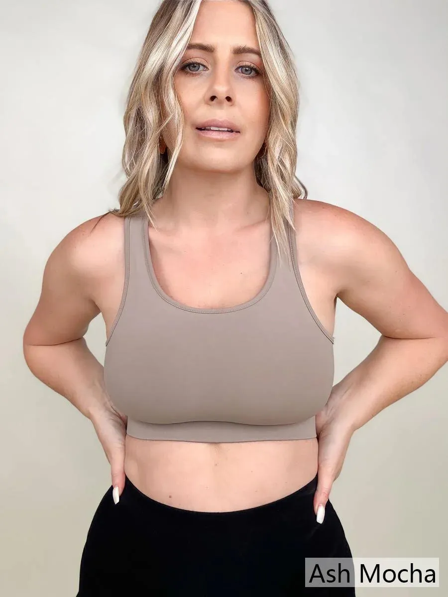 Zenana Padded Racerback Sports Bra sold by Charming Charlie product image thumbnail 3