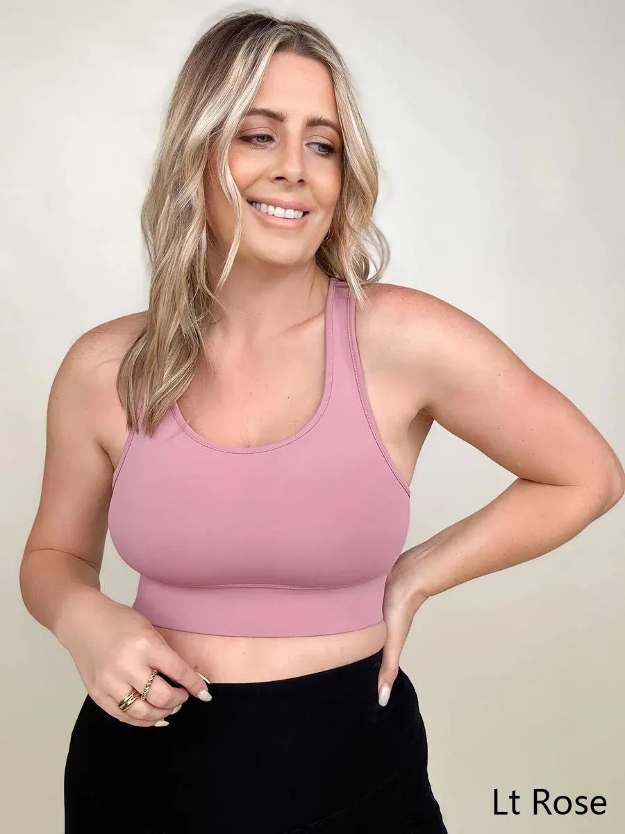 Zenana Padded Racerback Sports Bra sold by Charming Charlie product image thumbnail 4