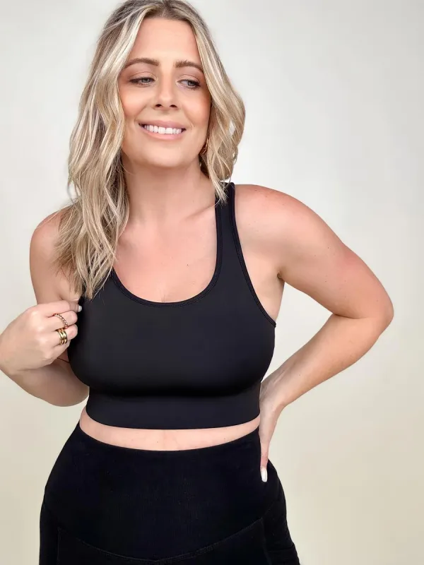 Zenana Padded Racerback Sports Bra sold by Charming Charlie