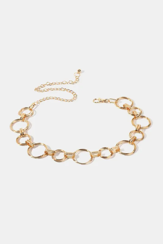 Alloy Chain Circle Shape Belt sold by Charming Charlie