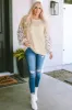Waffle-Knit Balloon Sleeve Blouse sold by Charming Charlie