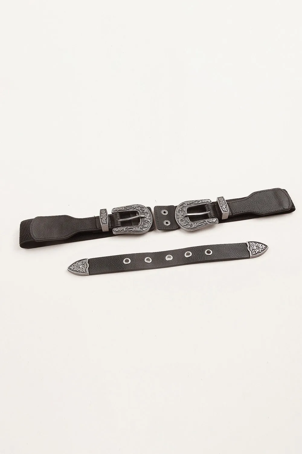 Symmetrical Zinc Alloy Buckle PU Leather Belt sold by Charming Charlie product image thumbnail 3