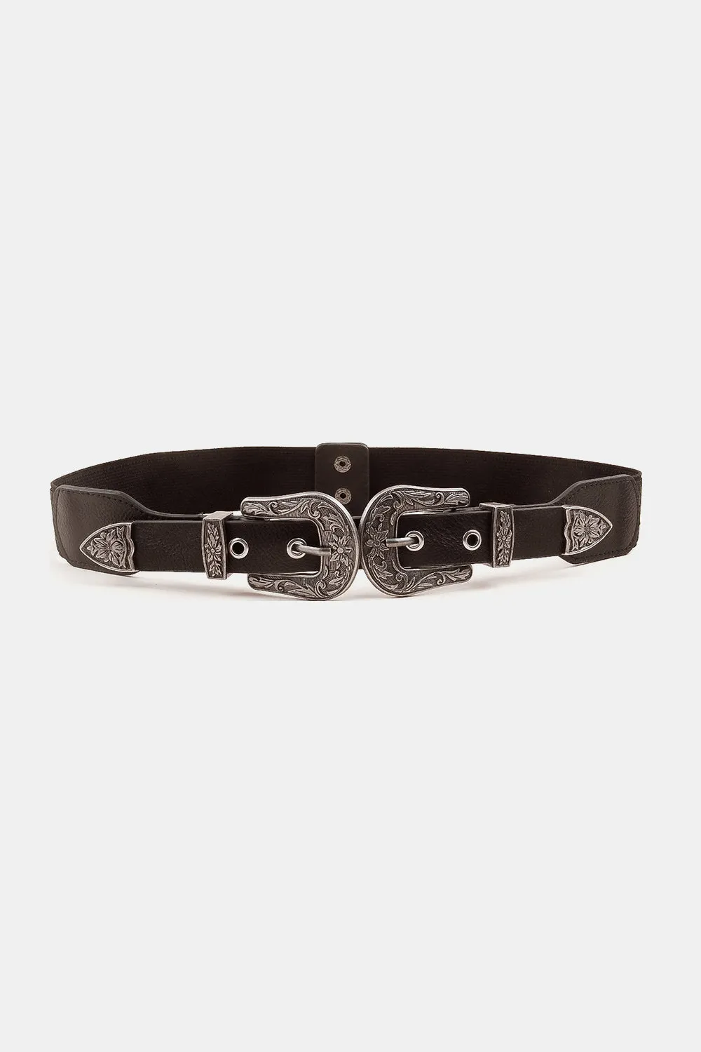 Symmetrical Zinc Alloy Buckle PU Leather Belt sold by Charming Charlie