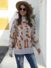 Leopard Mock Neck Dropped Shoulder Sweater sold by Charming Charlie