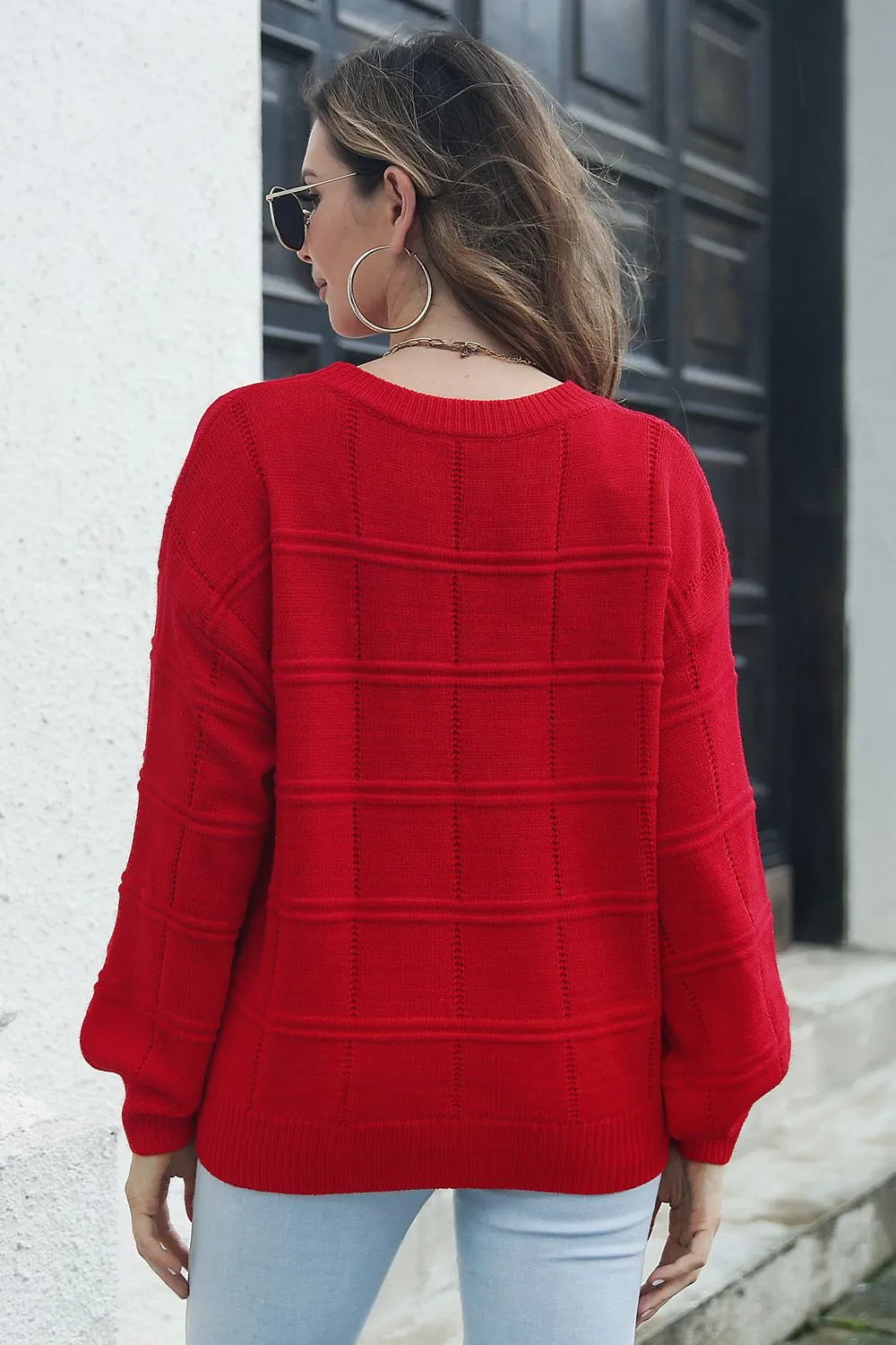 Round Neck Long Sleeve Sweater sold by Charming Charlie product image thumbnail 2