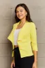 Ninexis Full Size Lapel Collar Long Sleeve Jacket sold by Charming Charlie