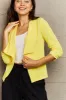 Ninexis Full Size Lapel Collar Long Sleeve Jacket sold by Charming Charlie