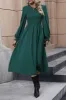 Smocked Long Sleeve Midi Dress sold by Charming Charlie