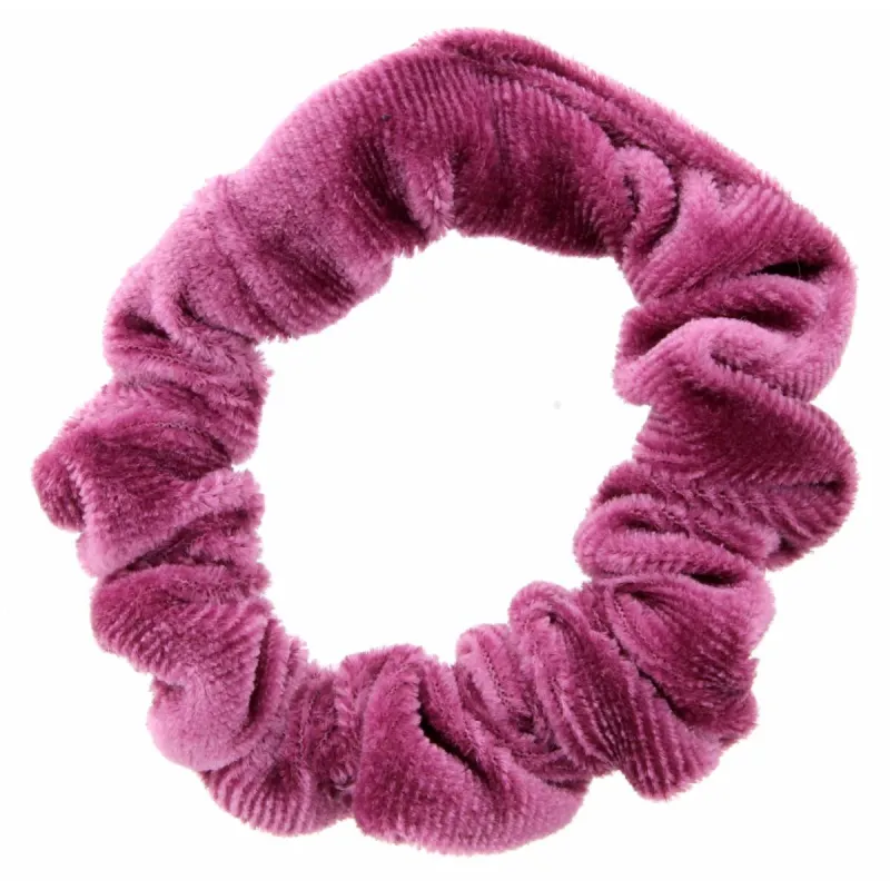 Dark Pink Velvet Small Scrunchie sold by Charming Charlie